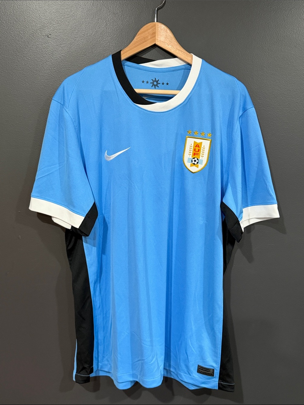 Nike Light Blue Uruguay National Team Jersey with Black & White Trim 24/25